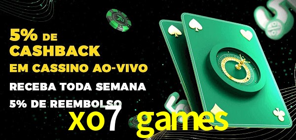 Promoções do cassino ao Vivo xo7 games